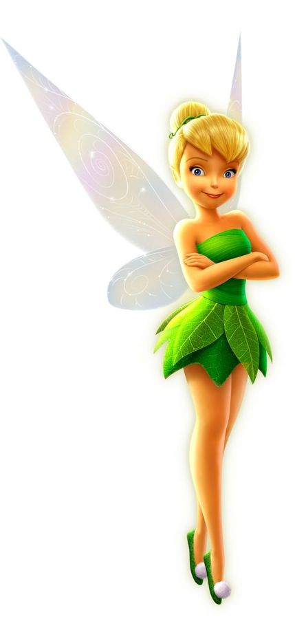 the tinkerbell fairy is standing with her arms crossed