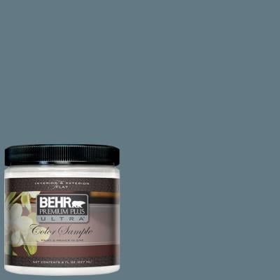 the behr paint color is shown in this image, it's dark brown