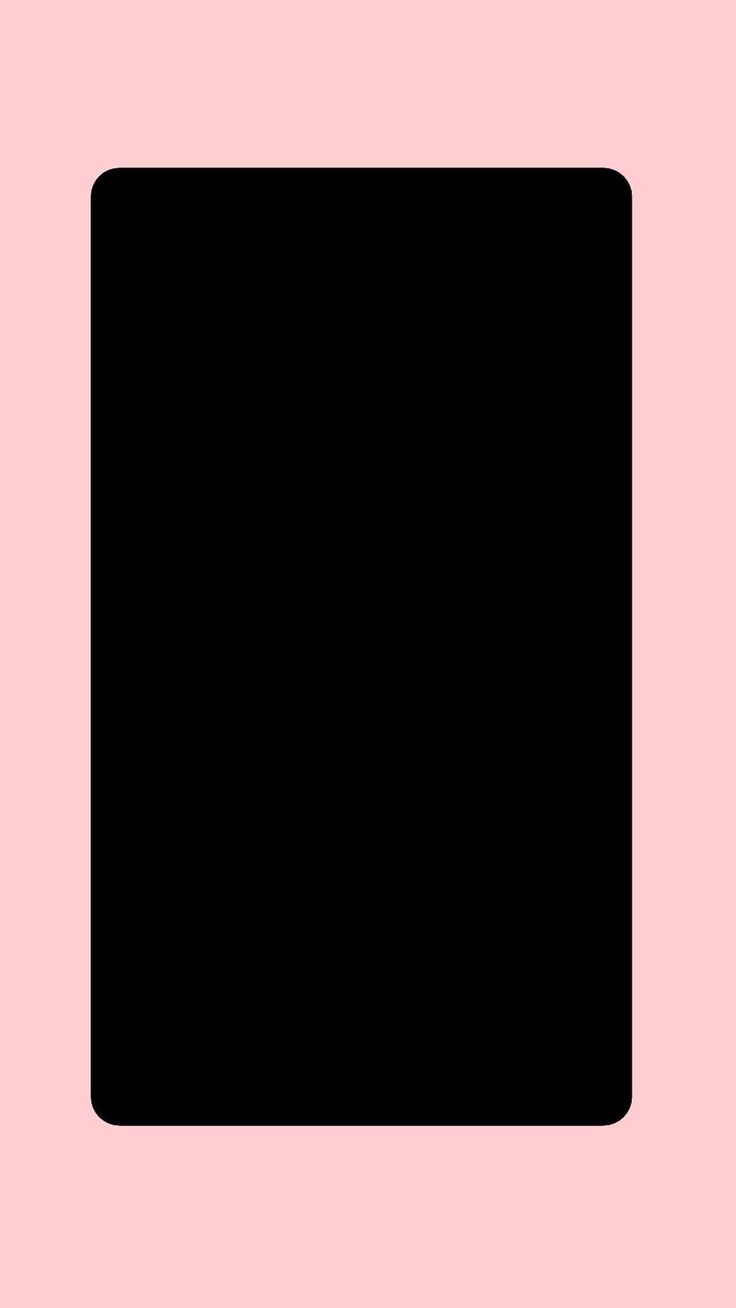 a black square on a pink background