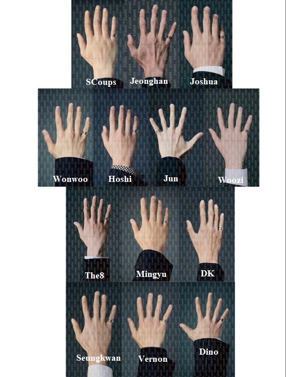 several images of hands with different gestures and names in each hand, including the letter d