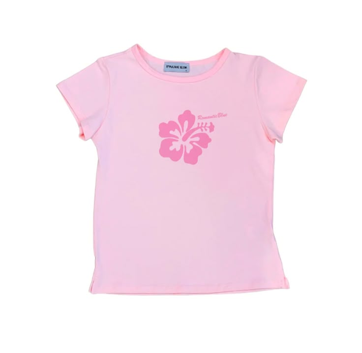 Hibiscus Cap Sleeve – romanticblue Hibiscus Flower Shirt Aesthetic, Cute Pink Tops Summer Outfits, Hibiscus T Shirt, Hibiscus Shirt Y2k, Hibiscus Flower Shirt, Hibiscus Flower Outfit, Hibiscus Flower Clothes, Hibiscus Accessories, Hibiscus Clothes