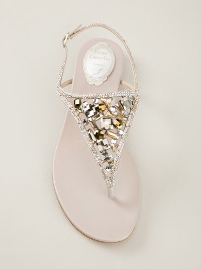 RENE CAOVILLA - embellished sandal 8 Ella Shoes, Women Heels, Jeweled Sandals, Heels Stilettos, Beautiful Sandals, Rene Caovilla, Fancy Shoes, Embellished Sandals, Shoe Boot Sandals