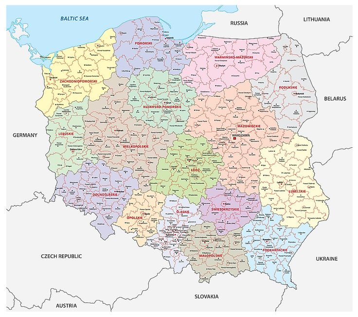 a large map of germany with all the major cities and their respective roads in bright colors