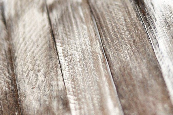 the words how to get the weathered wood look