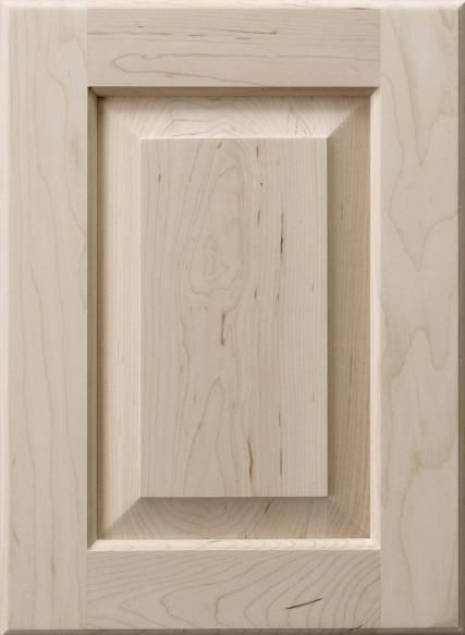 an unfinished wooden frame with square and rectangle shapes on the front, in white ash wood