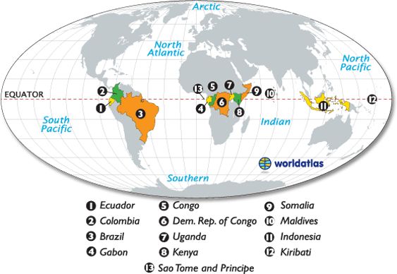 the world's major cities are shown in this map