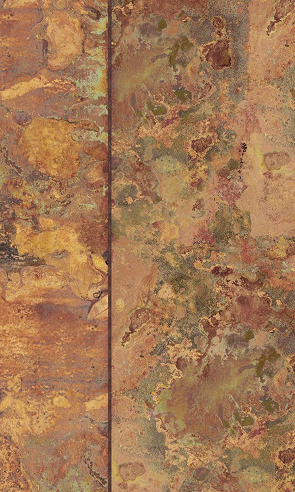 faux effects metal mural wallpaper Transitional Wallpaper, Faux Metal, Copper Tiles, Beige Wallpaper, Rusted Metal, Metallic Wallpaper, Damask Wallpaper, Orange Wallpaper, Metallic Copper