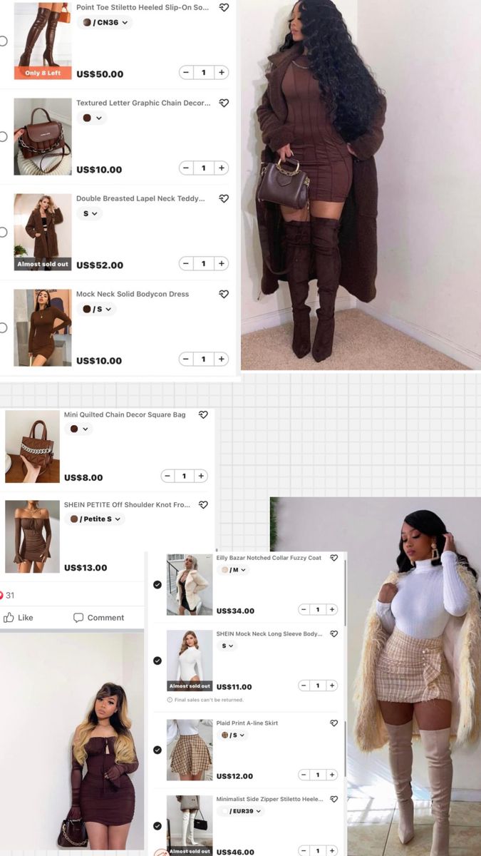 Outfits Shein Fashion Styles Winter, Fall Shien Outfit, Fall Fashion Shein, Fall Looks For Black Women Shein, Skirt Outfits Thanksgiving, Cute Birthday Outfits Black Women Winter, Winter Shien Outfit, Birthday Outfits December, Cute Shien Outfit For School