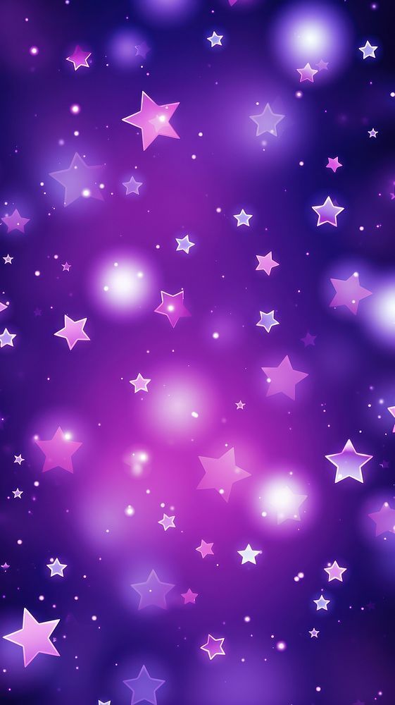 purple and white stars in the night sky