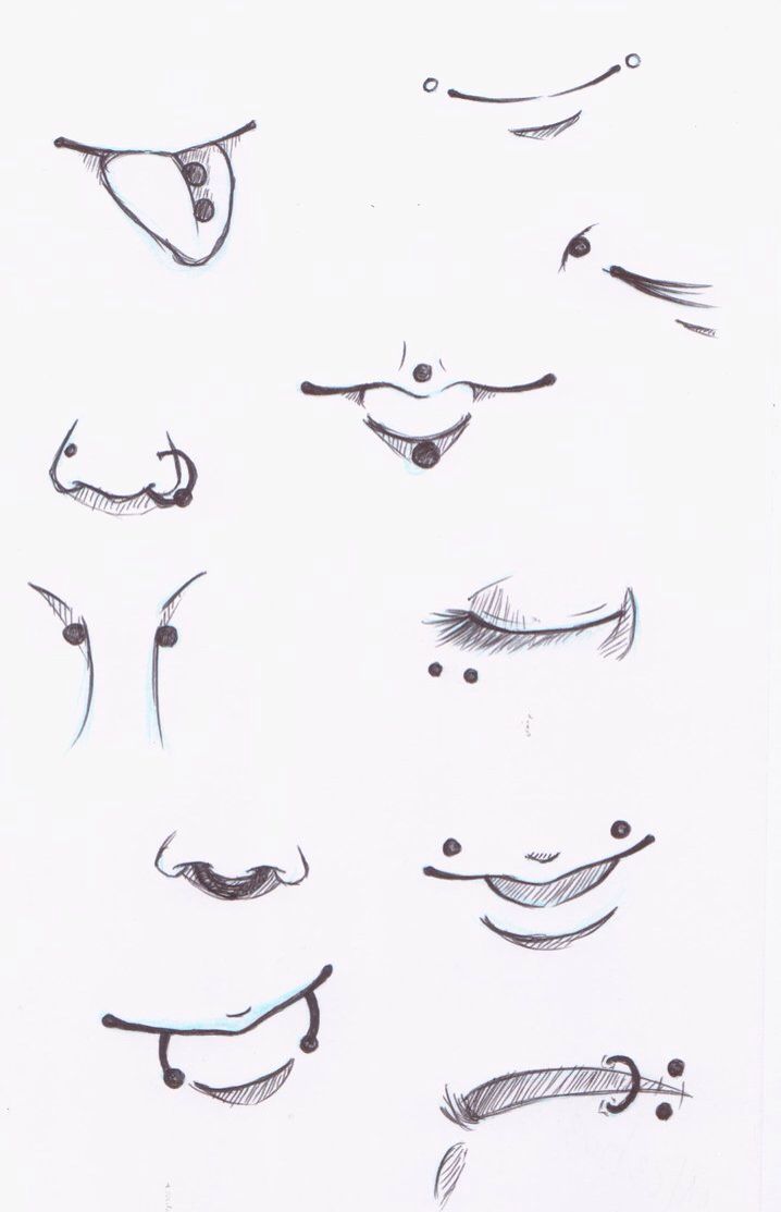 a drawing of different types of eyes