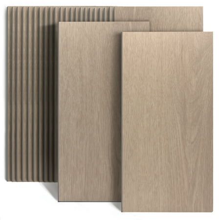 four different types of wood panels