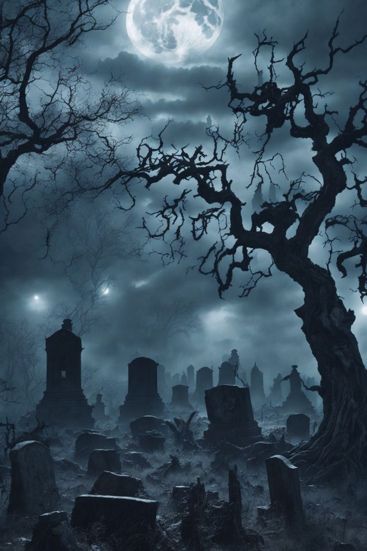 Halloween Wallpaper, mobile wallpaper, 4k wallpaper, spooky backgrounds, Halloween themes, high-resolution, unique designs, free download, eerie aesthetics, haunted phone screen. Graveyard Tattoos, Spooky Halloween Drawings, Eerie Landscape, Creepy Cemetery, Spooky Halloween Wallpaper, Spooky Images, Spooky Cemetery, Gothic Landscape, Halloween Diorama