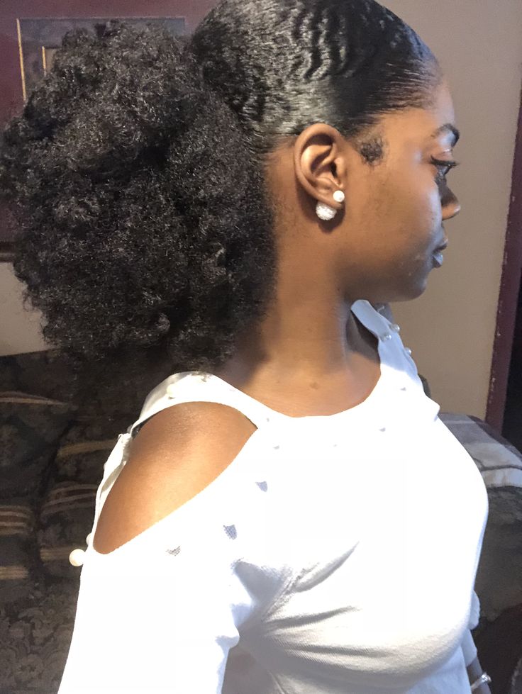 Middle Part Low Ponytail Black Women Natural, Back Puff Hairstyle, Low Afro Puff Ponytail, Sleek Puff Natural Hair, Fake Puff Hairstyles, Low Afro Puff, 4c Slick Back Puff, Puff Ball Hairstyle, Puff Balls Hairstyle Natural Hair