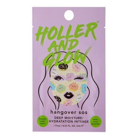 Skin first, LOL later. Our social friendly masks cater for all skin types with a promise to get sassy beauties back to 100percent beam. Holler and Glow's Hangover SOS mask is your skin's 'morning after cure.' Get ready to amp up the moisture with this ultra-hydrating, skin saving mask enriched with a blend of witch hazel, lemon fruit extract and strawberry fruit extract. This mega cute donut design makes for an ultra fun mask experience. Don?t forget to snap a selfie or two whilst the Hangover S Moisture Face, Sheet Face Masks, Acne Light Therapy, Acne Mask, Facial Treatments, Skin Care Face Mask, Face Sheet Mask, Overnight Mask, Gel Mask