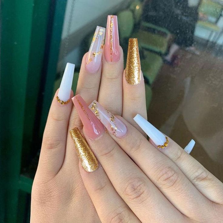 Nagel Tips, Fake Nails With Glue, Foil Nails, Coffin Nails Designs, Pretty Acrylic Nails, False Nail, Dope Nails, Artificial Nails, Best Acrylic Nails