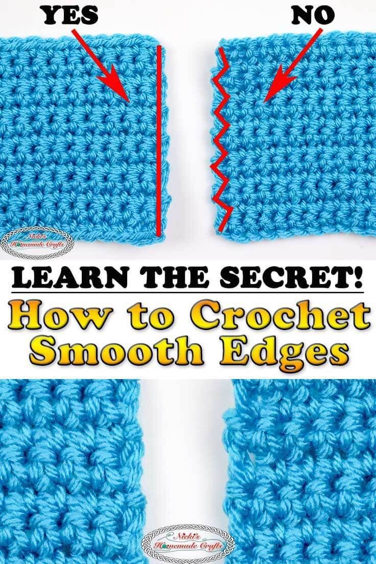 how to crochet the smooth edges in this video lesson is great for beginners