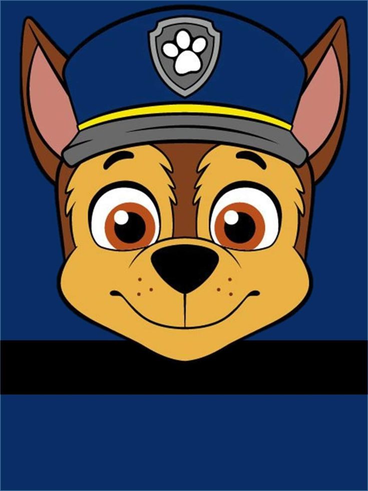 a cartoon dog wearing a police hat and looking at the camera with an angry look on his face