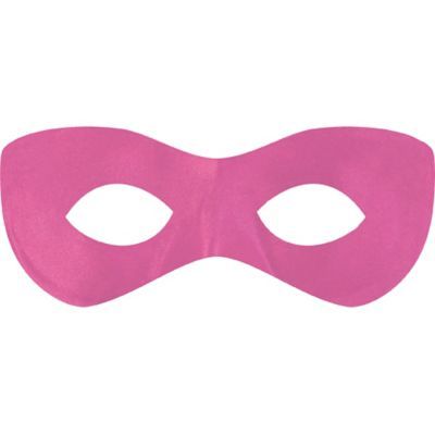 Conceal your identity and show some true spirit with a Pink Domino Mask! This pink eye mask is made of stiff fabric and covers only the eyes. The black elastic band stretches for a comfortable fit. Wear it for an easy superhero costume or for a unique way to show some love for your team or school. Pink Domino Mask product details:   7 1-2in wide x 3in tall Polysatin Attached elastic One size fits most teens and adults ⚠ CAUTION: Use with proper adult supervision. Do not use when unobscured visio Pink Eye Mask For Masquerade, Easy Superhero Costumes, Pink Eye Mask, Domino Mask, Stiff Fabric, Superhero Mask, Superhero Costume, Superhero Masks, Pink Mask