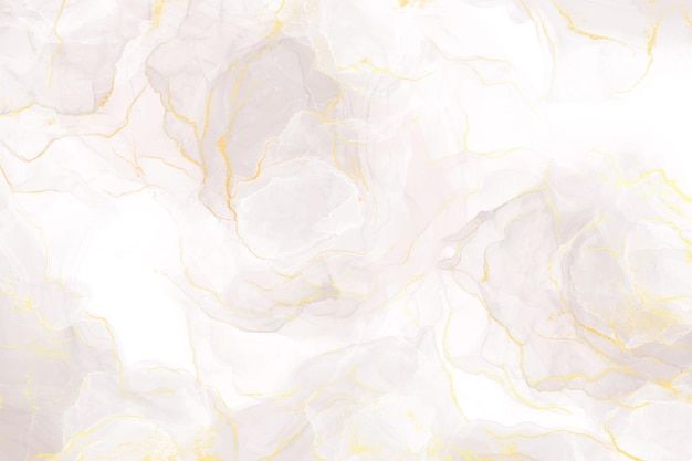 an abstract marble background with gold and white highlights on the top right side of the image