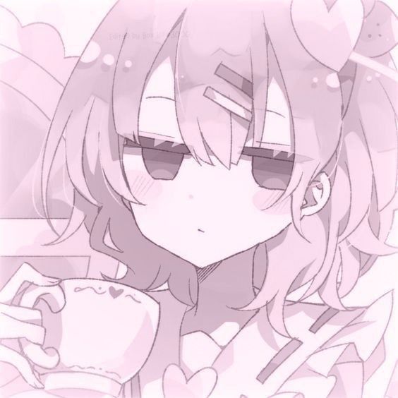 Anime Pfp, Discord Server, Pink Hair, Coffee, Purple, Hair, Anime, Pink, Art