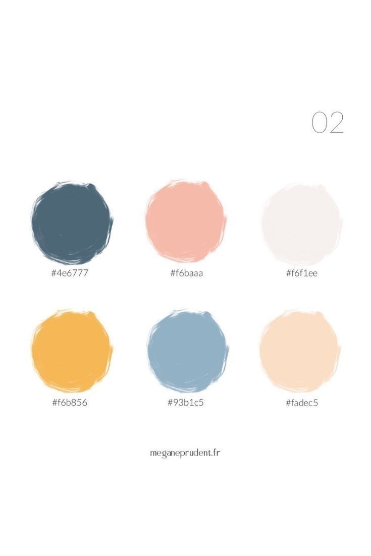 the different colors of paint are shown in this graphic style, including blue, pink, yellow