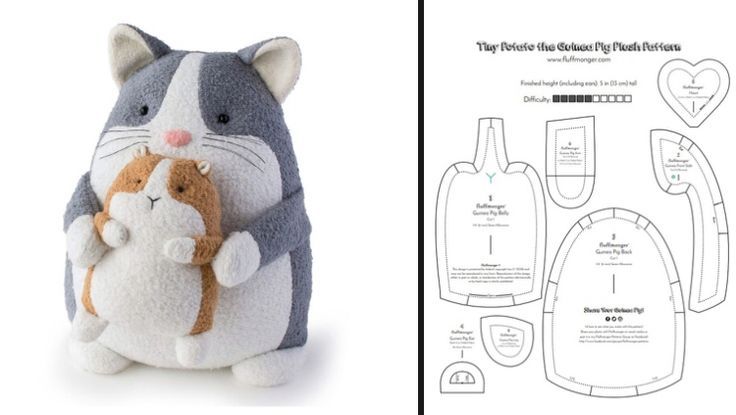 an image of a stuffed animal that is in the shape of a cat and mouse