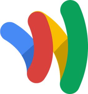 the google logo is shown in red, yellow and green colors on a white background