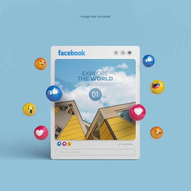 the facebook page has been designed to look like houses