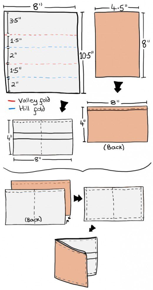 the instructions for how to make an envelope with two sides and one side cut out