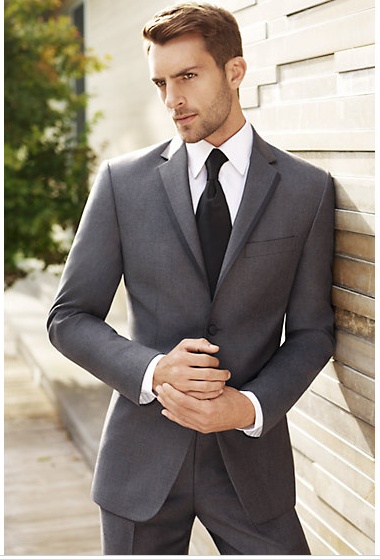 Vera Wang for men Mens Grey Suit, Grey Tux, Terno Slim, Grey Tuxedo, A Man In A Suit, Charcoal Suit, Man In A Suit, Mens Wearhouse, Slim Fit Tuxedo