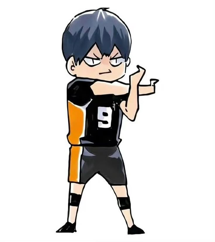 a drawing of a boy in a football uniform holding his hands out to the side