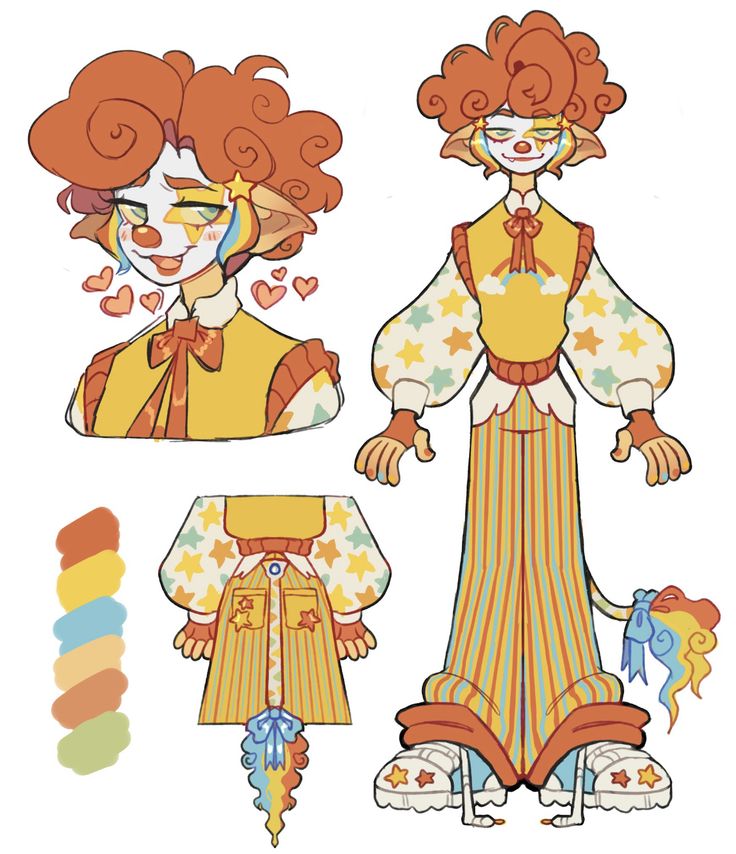 an image of clowns paper dolls