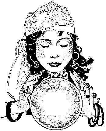 a drawing of a woman holding a ball and looking down at her face with eyes closed