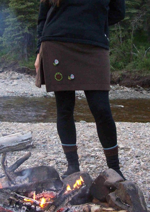 The Bum Daisy Polar Fleece Skirt Hiking Outfits Winter, Hiking Skirt, Crafts Clothes, Fleece Skirt, Hiking Clothing, Hiking Outfits, Winter Closet, Concept Clothing, Normal Clothes