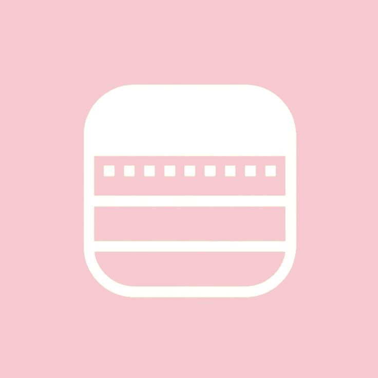 a pink background with a white square on the bottom and horizontal lines in the middle