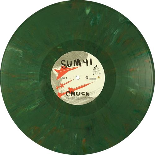 Chuck, Album by Sum 41. Limited of 500 on 180 gram Pfp For Ig, Ig Profile Pic, Round Pfp, Grunge Png, Green Vinyl, Vinyl Art, Green Aesthetic, Vinyl Designs, Graphic Poster