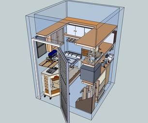 an image of the inside of a house that is cut in half and showing all its components