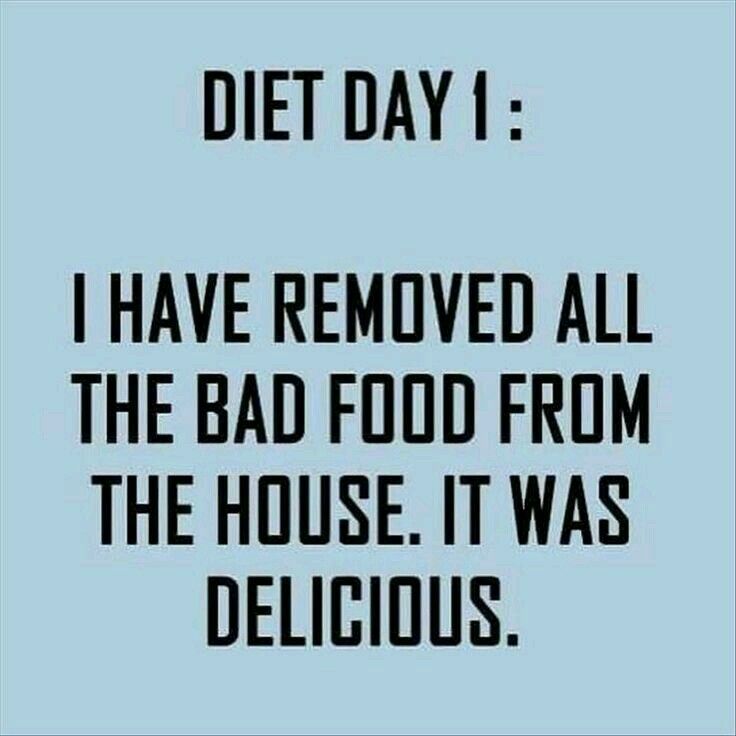 the words diet day i have removed all the bad food from the house it was delicious