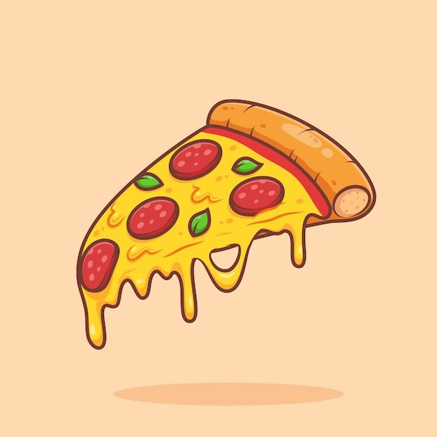 a slice of pizza with cheese and pepperoni on it is being held in the air