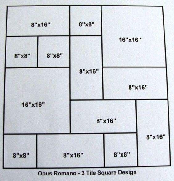 an image of a square floor plan with measurements for the size and width in it