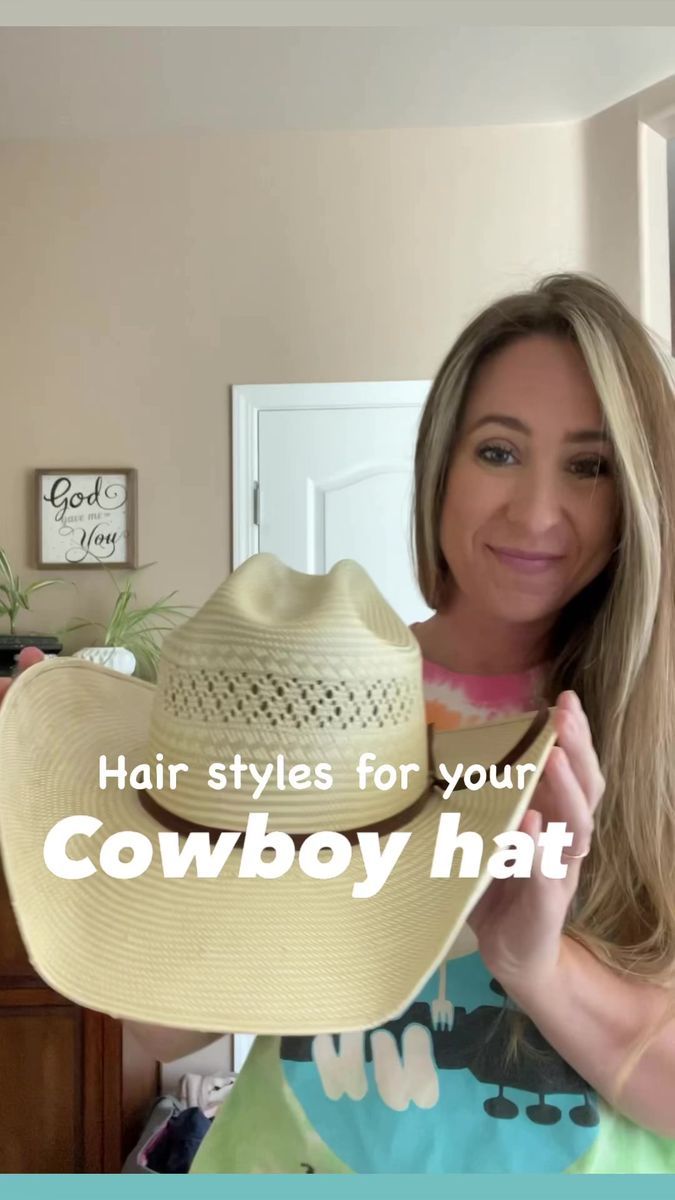 How To Wear Your Hair With A Cowboy Hat, Short Hair And Cowboy Hats, Cowboy Hat With Short Hair, Fedora Hat With Short Hair, Hair Ideas For Cowboy Hats, Hairstyles Under Cowboy Hat, Hairstyles To Wear With A Cowboy Hat, Cowboy Hat Hairstyles Short Hair, Hairstyle For Cowboy Hat