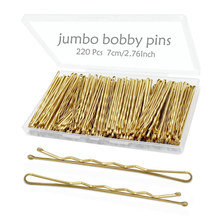 PRICES MAY VARY. ✅HIGH GOOD QUALITY LARGE BOBBY PINS: These blonde hair pins are made of premium metal and won't break easily. The bun bobby pins blonde are double smooth-coated, rust-proof and will not fade easily. It is durable and perfect for professional salon or personal use ✅STURDY SECURE BOBBY PINS: The extra long bobby pins blonde tips with nice thick rubber tip coating, doesn't pull hair when removing, also protects the scalp from scratching while applying the pins, cute blonde bobby pi Gold Bobby Pins, Gold Hair Pins, Hair Bobby Pins, Blonde Tips, Perfect Job, Gold Hair Pin, Wavy Design, Natural Highlights, Pedicure Nail Art