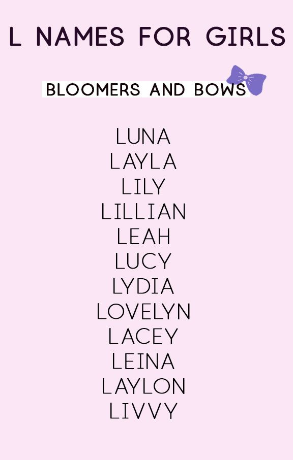 L names for girls. Pretty names, unique names and more for baby.  #babynames #prettynames #girlnames #uniquenames #beautifulnames L Names For A Girl, L Names For Girls, L Girl Names, L Baby Girl Names, Names Beginning With L, L Baby Names, Disney Baby Names, Baby Room Boy, British Baby Names