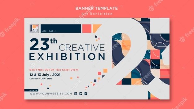 an event poster for the 23rd creative exhibition