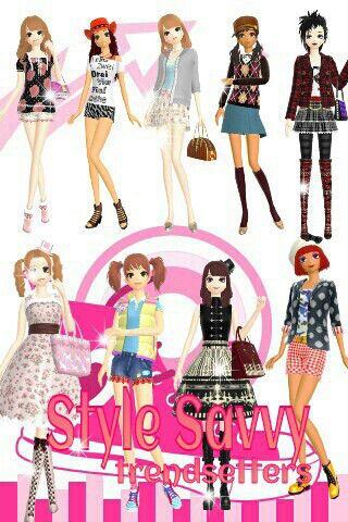 some very cute girls in different outfits and hair styles with the words style & glamy