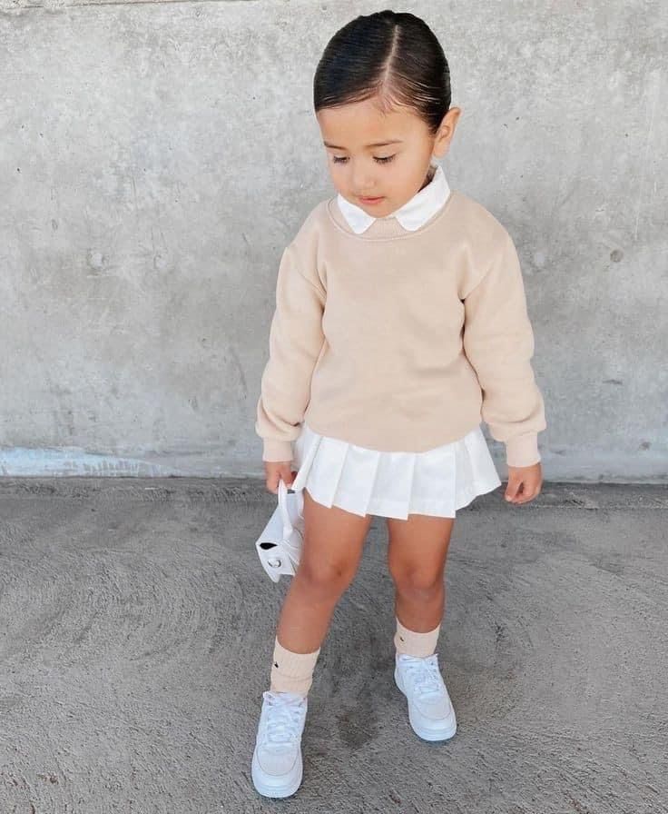 Cute Little Kid Outfits Girl Style, Toddler Outfit Inspo Girl, Preppy Toddler Girl Outfits, Aesthetic Toddler Outfits, Baby Girl Outfits Aesthetic, Preppy Toddler, Stylish Baby Girl Outfits, Kids Outfits Daughters, Stylish Baby Girls