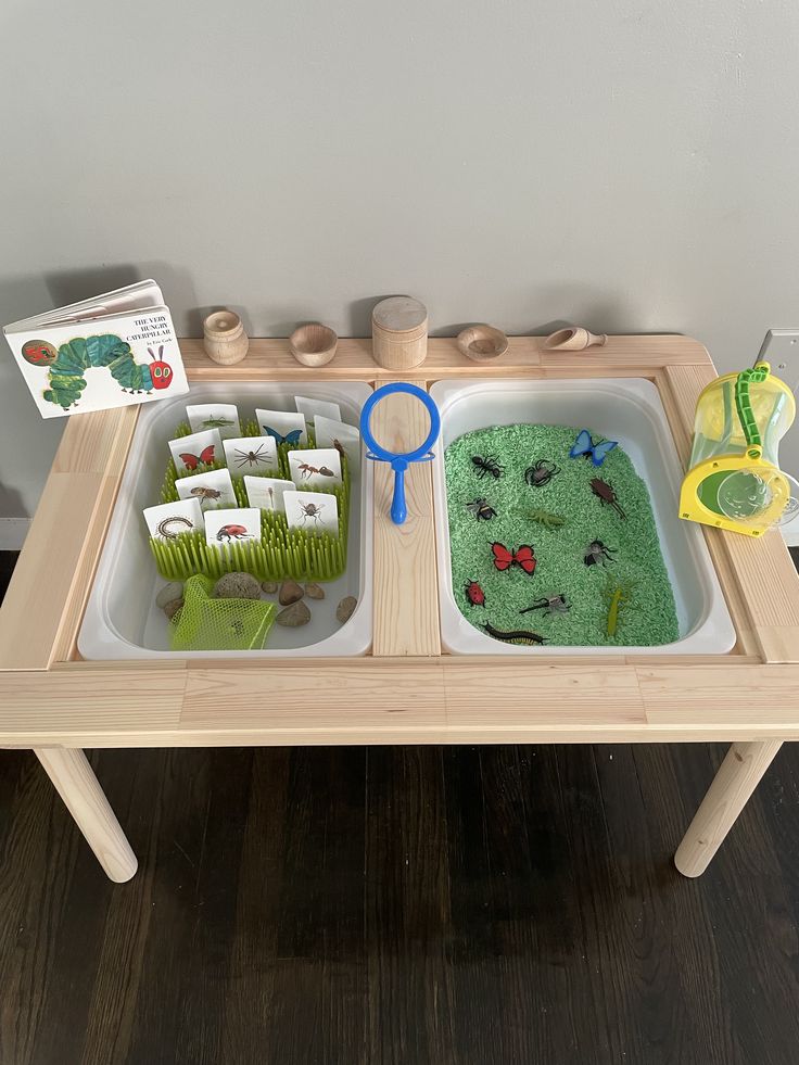 Bugs
Sensory
Montessori Ikea Flisat Table, Kids Sensory Activities, Toddler Sensory Bins, Baby Sensory Play, Sensory Crafts, Sensory Activities Toddlers, Baby Play Activities, Montessori Toddler Activities, Toddler Sensory