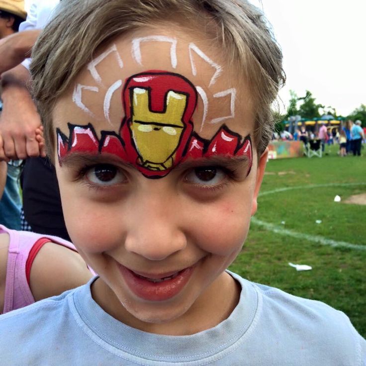 Easy Iron Man Face Painting For Boys, Facepaint, Body Painting, Face Painting, Face And Body, Painting Ideas, Iron Man, Face Paint, Carnival Face Paint