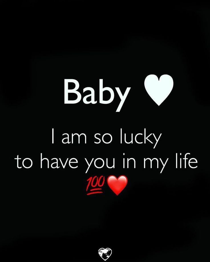 i am so lucky to have you in my life by baby on devidars