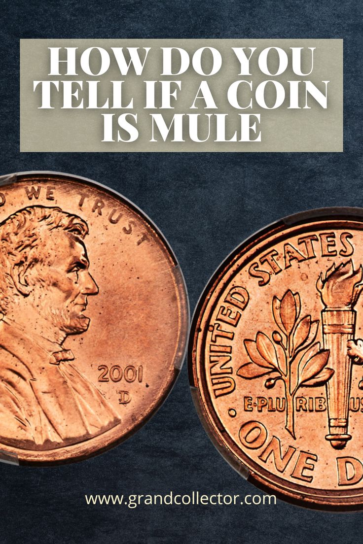 a penny with the words how do you tell if a coin is mule?